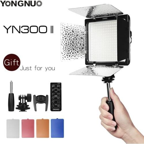 YONGNUO YN300II YN300-II 300 LED Camera & Video Light With remote Camcorders 3200-5500K Adjustable Color Temperature