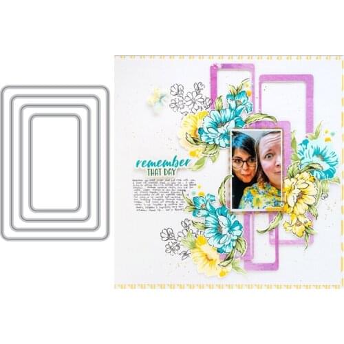 Rounded Rectangle Metal Cutting Dies Scrapbooking Album Paper DIY Cards Crafts Embossing Dies New 2020