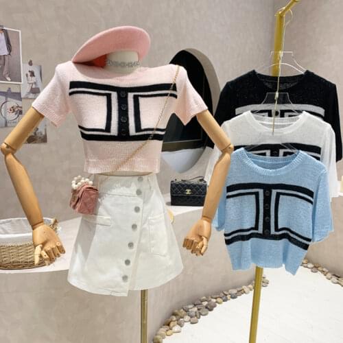 NewWomens clothing Spring Summer 2021 Fashion Round neck bubble simple short sleeve loose Cake Dress