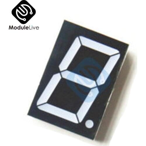 10 Pins 10P 1.8 inch 1 Bit Digit Dig Red Led Display 7 Segment Common Cathode Digital Display Electronic PCB Board Module Diy