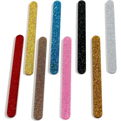 10pcs 3mm acrylic jelly color scrub cakesicle sticks parent-child DIY ice cream stick popsicle craft model tool Cupcake Toppers