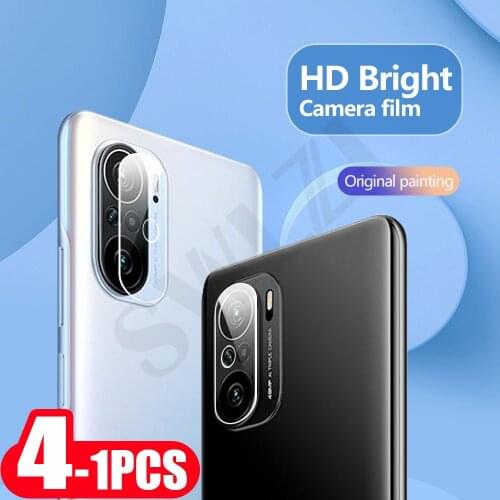 4-1Pcs 9H film for Xiaomi Mi 11 11X Pro 11i 10 Ultra 10S 10T 9 SE 9T 8 Lite Glass Camera protector screen protector Camera Lens