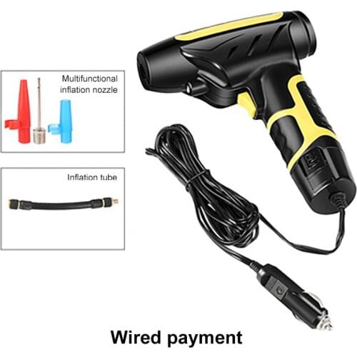 Car Inflatable Pump 120W Car Electrical Air Pump Mini Portable Wireless Tire Inflatable Deflate Inflator Air Pump Car Inflator