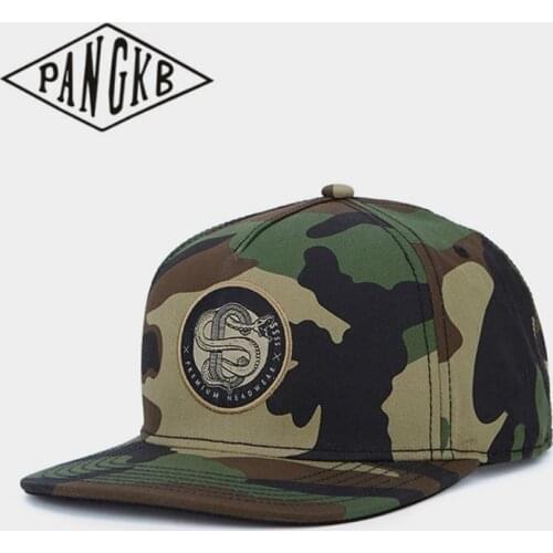 PANGKB Brand SERPENT CAP woodland gold one size hip hop snapback hat for men women adult outdoor casual sun baseball cap