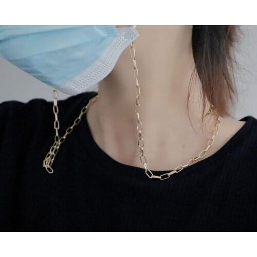 2021New Korean Vintage Pearls Glass Bead Necklace Mask Chain Strap Hang On Neck Glasses Holder Rope For Women Glasses Strap