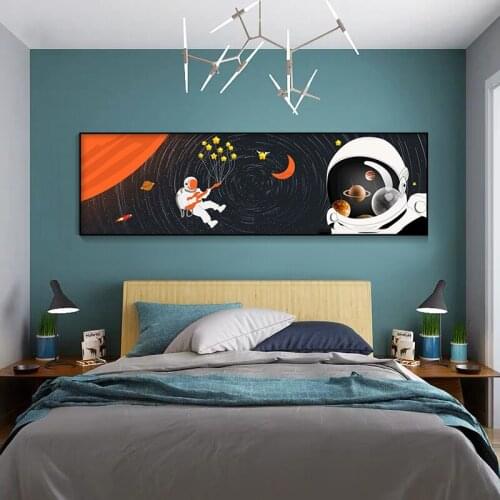 EECAMAIL Diy Diamond Painting Full 5D Diamond Embroidery Childrens Room Astronaut Diamond Painting Cross Stitch No frame