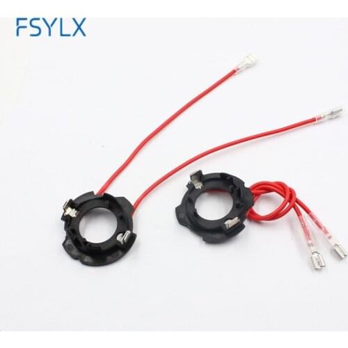 FSYLX 6pcs h7 led headlight bulb clip retainer adapter holder for VW GOLF 5 car h7 led headlamp socket for GOLF 5 Old Jetta