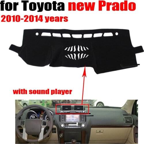 Car dashboard cover mat for TOYOTA New PRADO High configuration 2010-2014 Left hand drive dashmat pad dash mat accessories