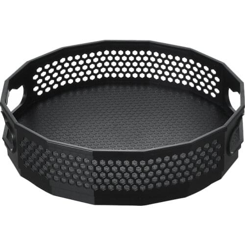 Storage Tray Drain Rack Turntable Rotating Tray 360 Spice Bathroom Kitchen Board Spice Jar Organizer