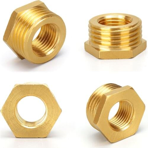 Full copper inner and Internal thread conversion External thread copper connector 1/8’，1/2’，1/4‘，3/4’ to 1 inch brass fittings