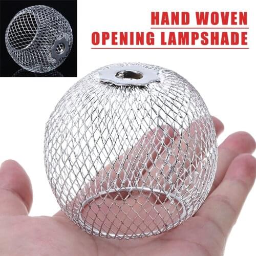 Mini Handmade Iron Lamp Shade Hanging Light Protector Mini Round Chandelier Lampshade Modern Craft Light Accessories Mayitr