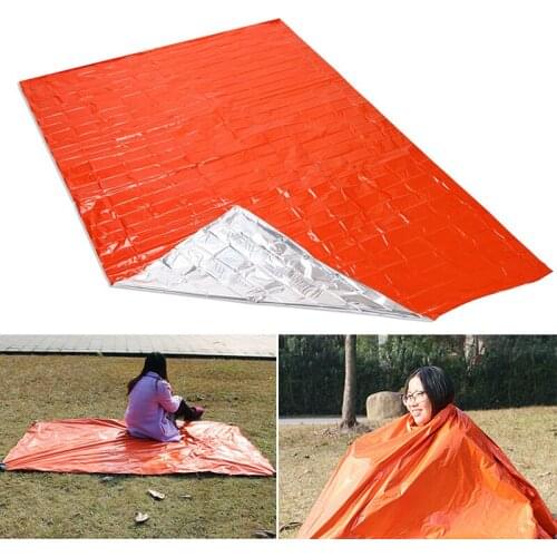 Reusable Camping Mat Thermal Insulation Blanket Cold-proof Orange Durable