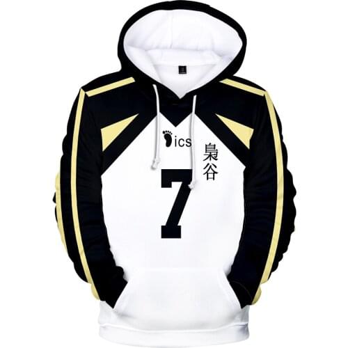 Young Haikyuu Manga Bokuto Koutarou Harajuku Hooded Sweatshirt 3D Casual Adult Kids Volleyball Pullovers High Quality kpop 2020