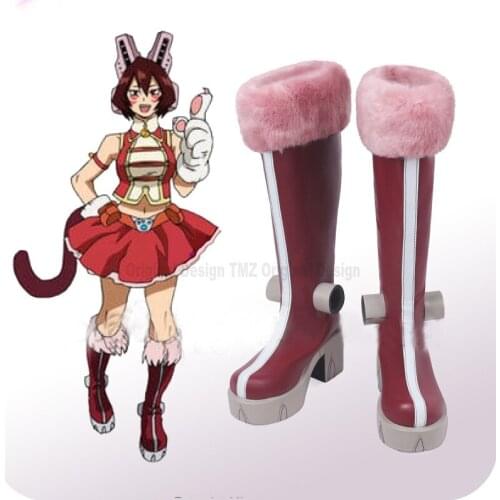 My Hero Academia Boku no Hero Akademia Pussy Cat Mandalay Cosplay Shoes Boots Womens Halloween Carnival Party Costume Accessory