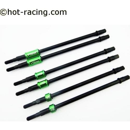 Wide Rear Axle Set +5mm +10mm +15mm (3pr) for the SCX10 and AX10 Scorpion