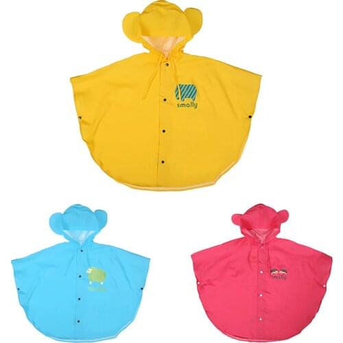 Raincoat For Children Cartoon Kids Rainproof Rainwear Waterproof Poncho Boys Girls Rain Coat Kindergarten Baby Rainsuit
