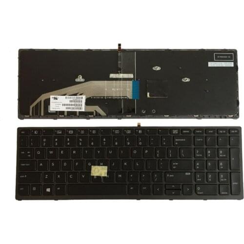 NEW for HP Zbook 15 G3 17 G3 Laptop KEYBOARD backlit with Pointer Glossy Frame US