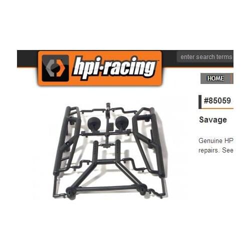 NEW HPI Savage Flux/ XL/ 4.6 Bumper Set/Long Body Mount Set 85059