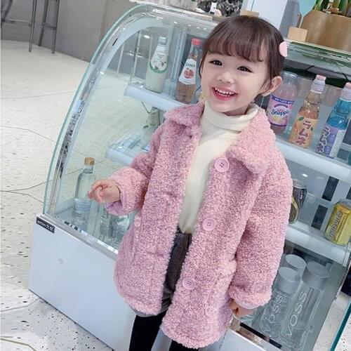 Baby Girl Jacket Autumn Winter Thick Warm Girls Coat Children Jacket Winter Girls Fur Coat Kids Outerwear toddlers 80~130 Cotton