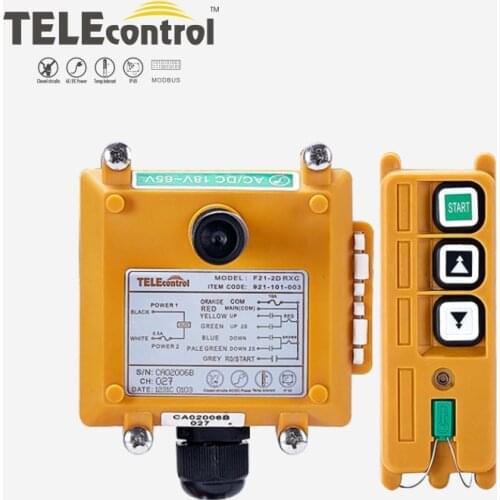 Industrial Wireless Remote Control F21-2D Radio Remote Control Two Double Speed Buttons Key for Crane Hoist