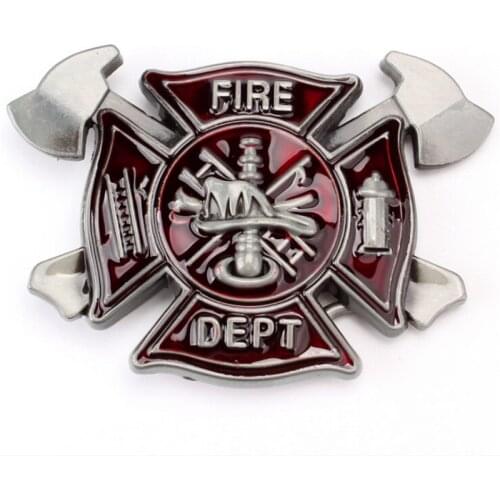 Metal Belt buckles custom fire fighter belt buckle firefighter car Belt accessories head 3.8 cm