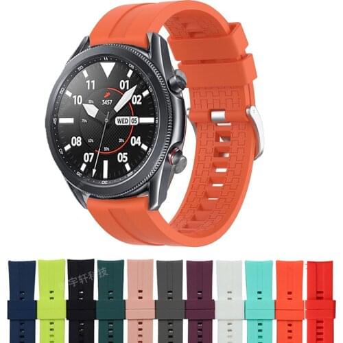 For Samsung galaxy watch 3 45mm Strap Silicone watchbands High Quality Sport Bracelet 22mm Watch band For galaxy watch 46mm