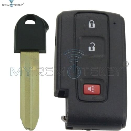 Remtekey Smart Key Remote Key Fob Case Shell 2 Button with Panic for 2004-2009 Toyota Prius M0ZB31EG