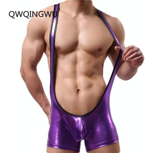 Sexy Undershirt Mens Bodybuilding Singlet Bikini Jumpsuit Suspender Sexy Teddies Underwear Bodysuits Mens Jumpsuit Undershirt