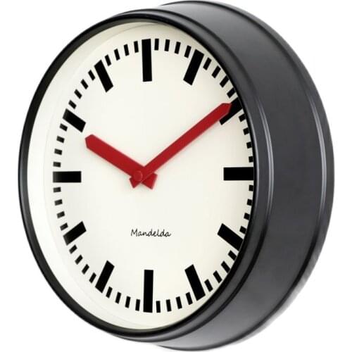 Modern Luxury Wall Clock Retro American Living Room Nordic Black Silent Clocks Wall Home Decor Relogio De Parede Gift FZ698