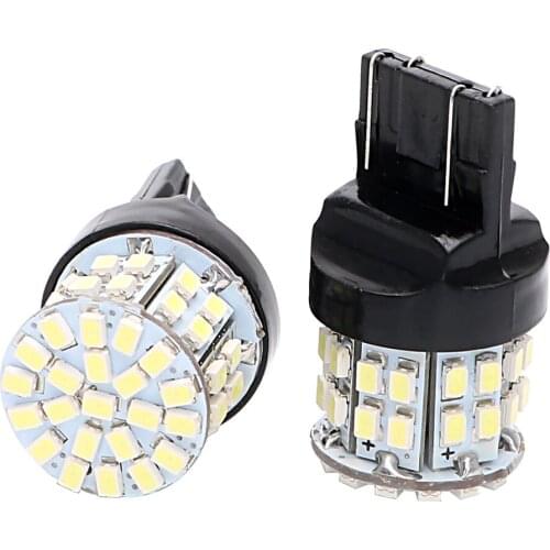 1 Pair T20 7443 Car LED Brake Light Auto Turn Signal Lamp W21/5W Backup Reserve Lights 50SMD Stop Rear Bulb