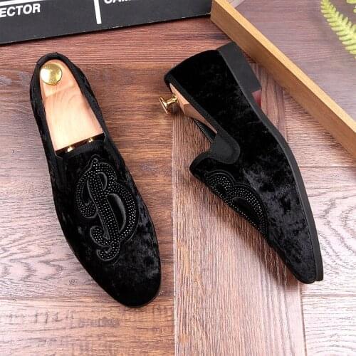 Korean Style Peas Shoes Flat heel Suede Leather Mans Loafers Breathable Slip on Lazy Shoes