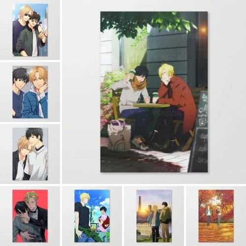Home Decoration Hd Prints Painting Pictures Banana Fish Wall Art Modular Canvas Japan Anime Poster Bedside Background No Frame