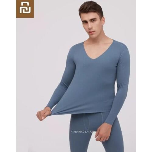 Youpin Cottonsmith winter Men Long johns Coffee carbon Thicken keep warm Heat Thermal underwear sets Undercoat