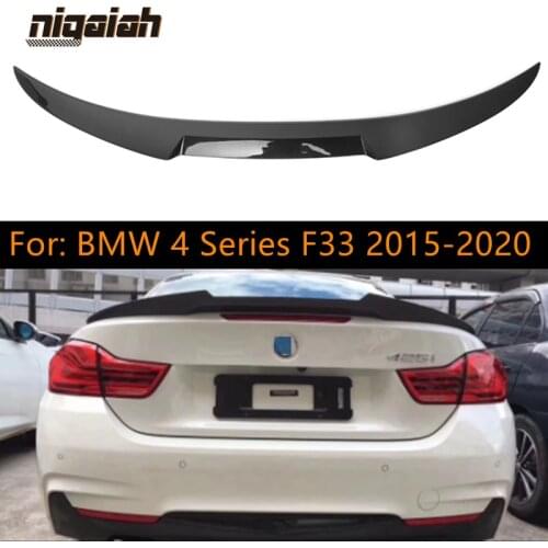 Dry Carbon Fiber Quality Guarantee Rear Trunk Spoiler For BMW F33 M4 Style 2015-2020