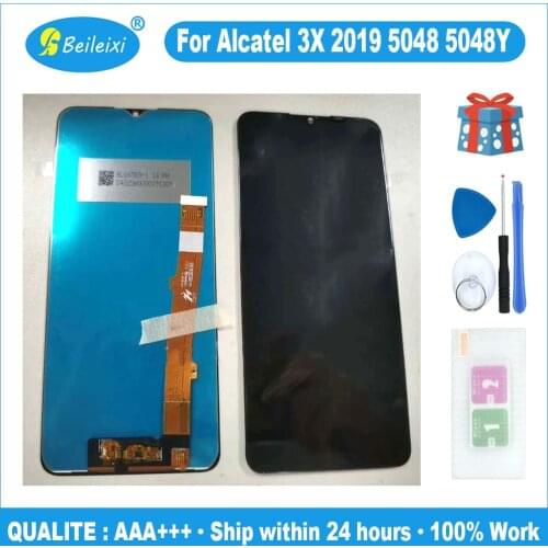For Alcatel 3X 2019 5048 5048Y 5048A 5048I LCD Display Touch Screen Digitizer Assembly Replacement