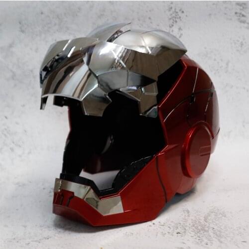 Zq MK5 Chinese and English Voice-Controlled Deformation Iron Man Helmet Wearable Electric Split Opening and Closing