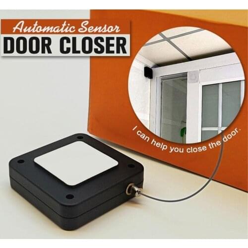 1PCS Automatic Door Closer Punch-Free Automatic Door Closing Artifact Durable Wire Rope Strong And Stable Bedroom Door Closer