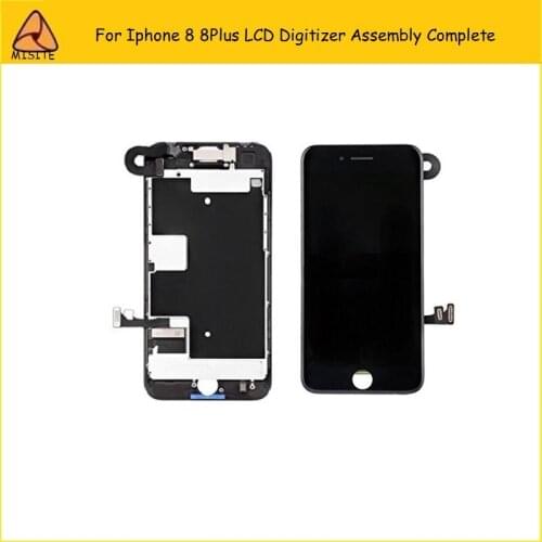 AAA+Phone LCD screen digitizer assembly for iphone 8 8g LCD display touch screen assembly complete+front camera+earspeaker flex