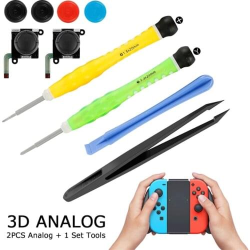 16pc Hot Selling Repair Parts 3D Analog Thumb Stick For Nintend Switch NS Joy-Con Joystick Caps Replacement Controller Kit