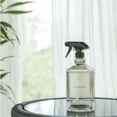Jasmine Scented Ambient And Fabric Fragrance 1 Liter Transparent Bottle Spray Aroma Diffuser Room Clothes Garment Perfumes