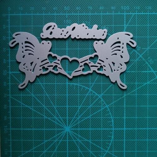 Butterfly Letter Heart Envelope Greeting Card Metal Cutting Dies Stencil Scrapbooking Photo Album Card Paper Embossing Craft DIY