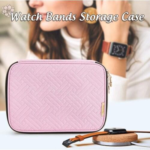 Smart Watch Band Velvet Storage Hanging Bags Watch Strap Storage Bags Watches Strap Accessories Storage Bag Jewelry Storage Box