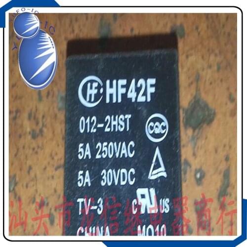 Free Shipping 20PCS Used relay HF42F 012-2HST 0SA-2A YF0923