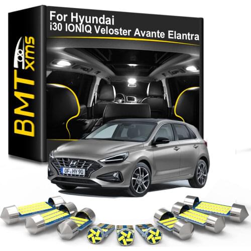 BMTxms For Hyundai i30 IONIQ Veloster Avante Elantra 2013 2014 2015 2016 2017 2018 2019 2020 2021 Canbus Car LED Interior Light