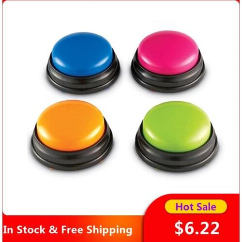 Recordable Talking Button Phonograph Answer Buzzers Voice Recording Sound Button Portable Kids Interactive Toy Noise Makers