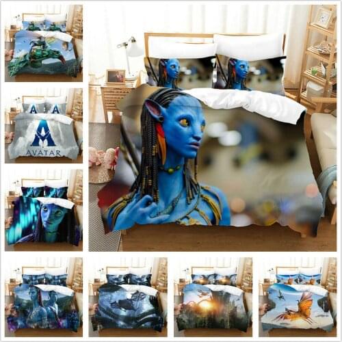 Movie Avata Home Textile Pillow Case 3D Bed Linen Duvet Covers Comforter Bedding Sets Bed Set Home Decor Bedding