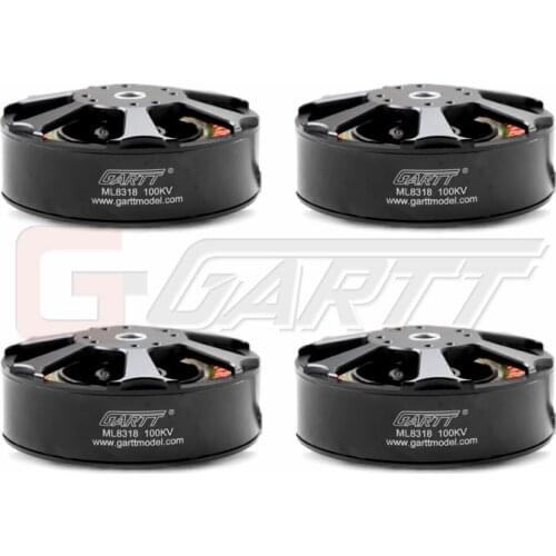 4PCS GARTT ML 8318 100KV Brushless Motor For 3080 porps Plant Protection UAV Drone