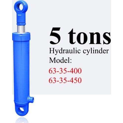 1PC 400/450mm Strokes 5 Tons Hydraulic Cylinder One-way Lifting Wood Splitter Hydraulic Hydraulic Oil Cylinder Hydraulic Ram