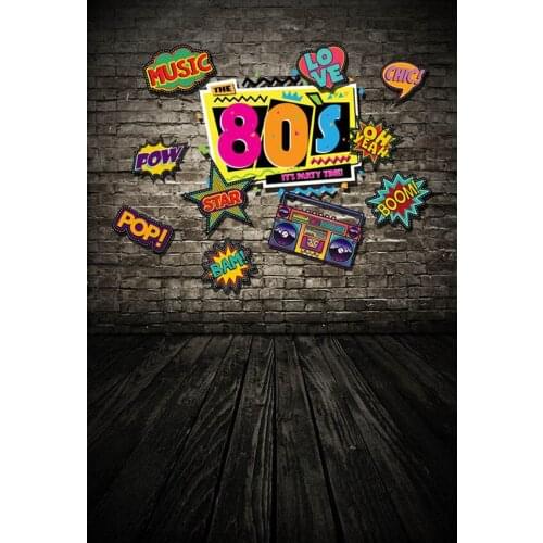 80s Graffiti-art backdrop backgrounds vinyl 2020 music studio pop Photography Backdrop for Photo studio Props fotografia G-429