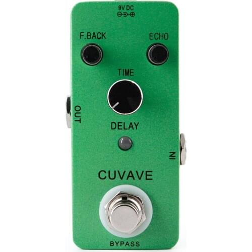 CUVAVE Delay Guitar Effect Pedal Old School Tape Sound True Bypass Pure analog circuit Delay Effects Stompbox